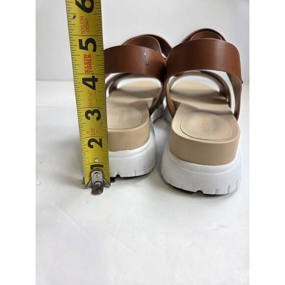 Cole Haan Zerogrand Platform Sandals Womens 9.5 Leather Soho Snake Crisscross - Picture 3 of 7